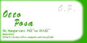 otto posa business card